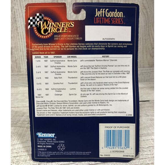 Lot Of 2 Jeff Gordon 1991 Ford Thunderbird 1997 Monte Carlo 1:64 NASCAR DieCast - Picture 9 of 9